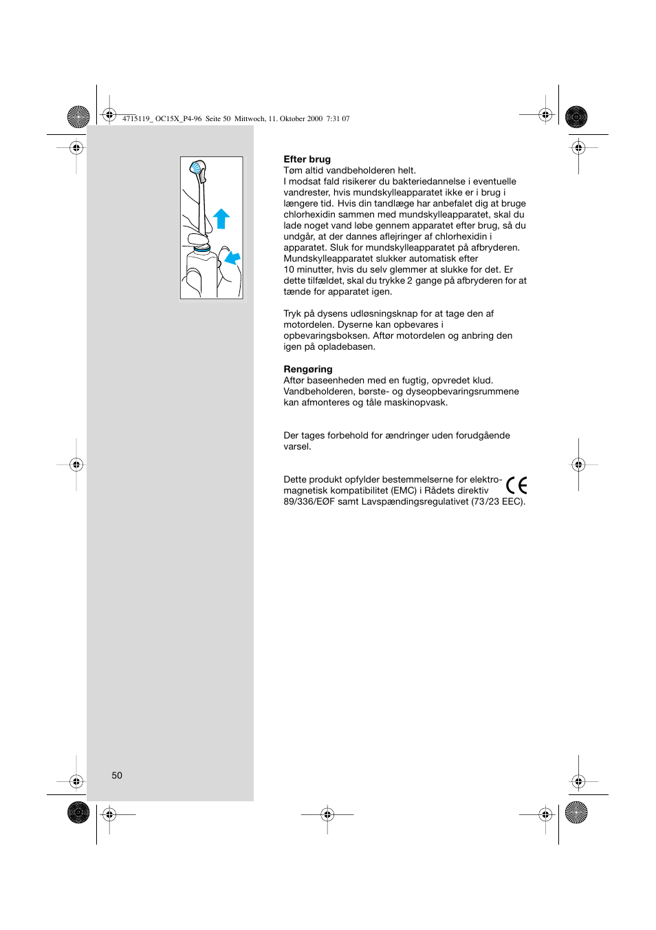 Braun OC15525 OxyJet 3D Center User Manual | Page 50 / 96