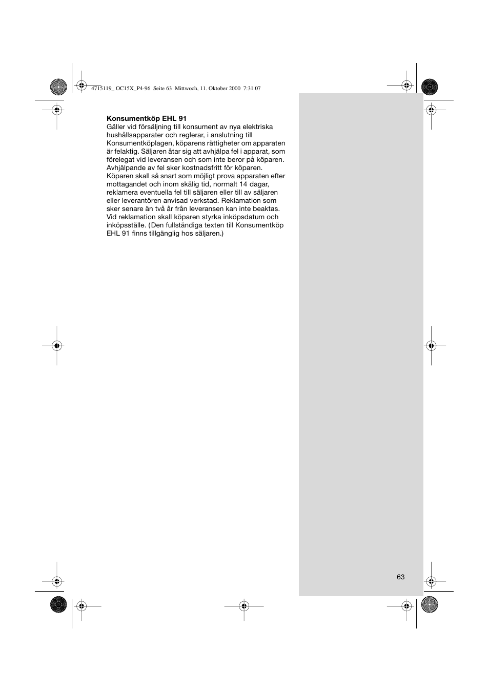Braun OC15525 OxyJet 3D Center User Manual | Page 63 / 96