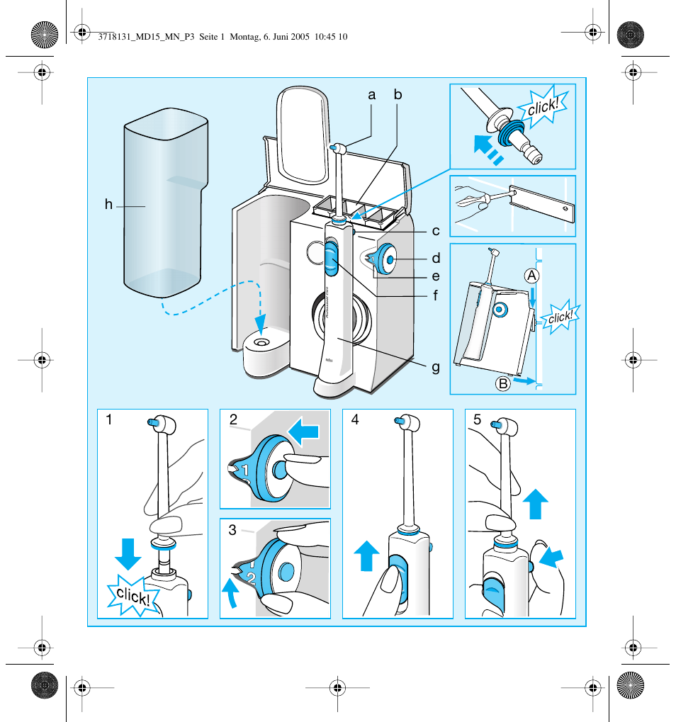 Braun MD15A Professional Care WaterJet User Manual | Page 3 / 46