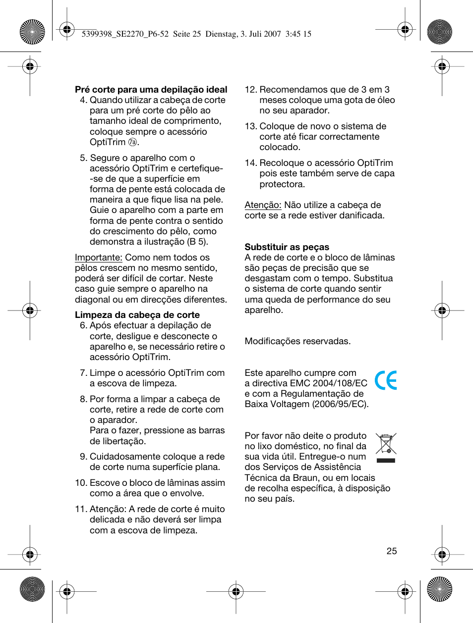 Braun 2270-5316 Silk-épil EverSoft User Manual | Page 25 / 59
