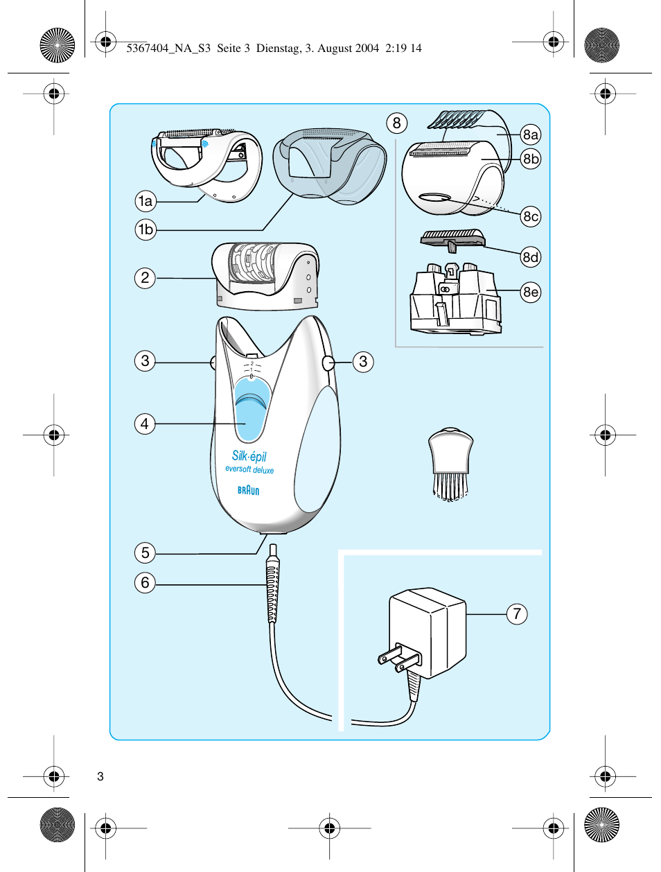 Braun 2370-5316 Silk-épil EverSoft, Deluxe User Manual | Page 3 / 28