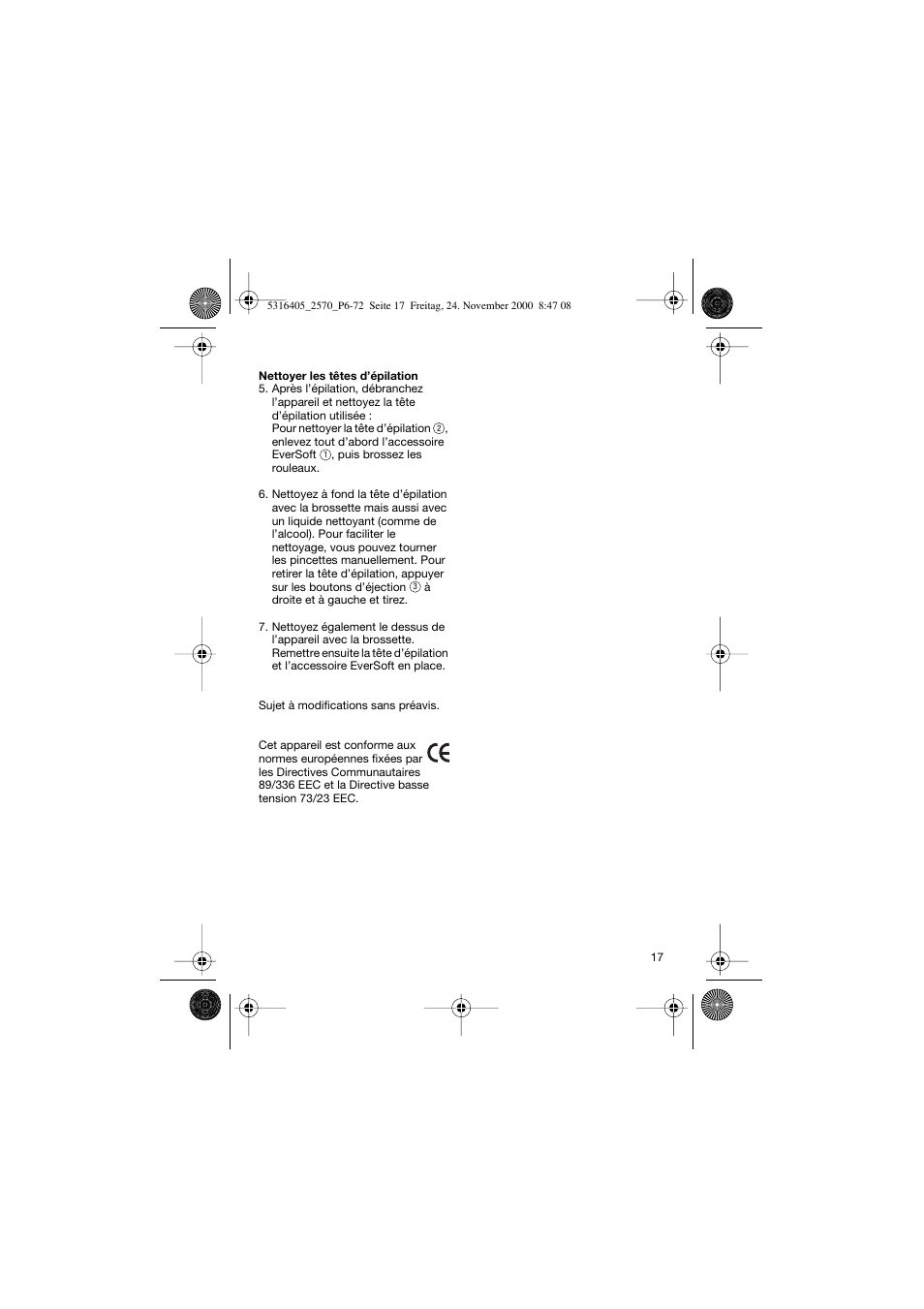 Braun 2550 EverSoft User Manual | Page 16 / 71