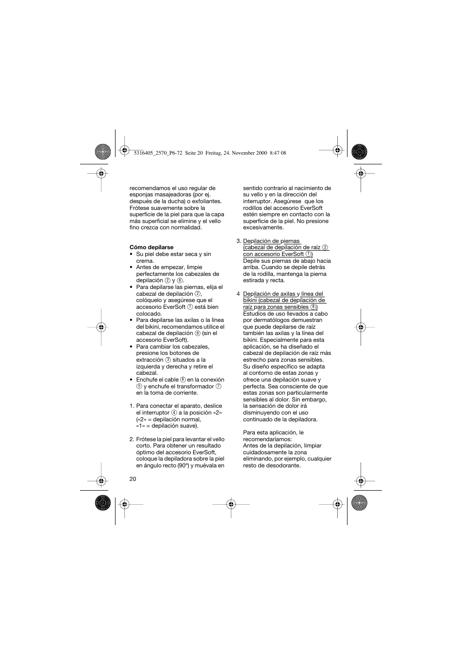 Braun 2550 EverSoft User Manual | Page 19 / 71