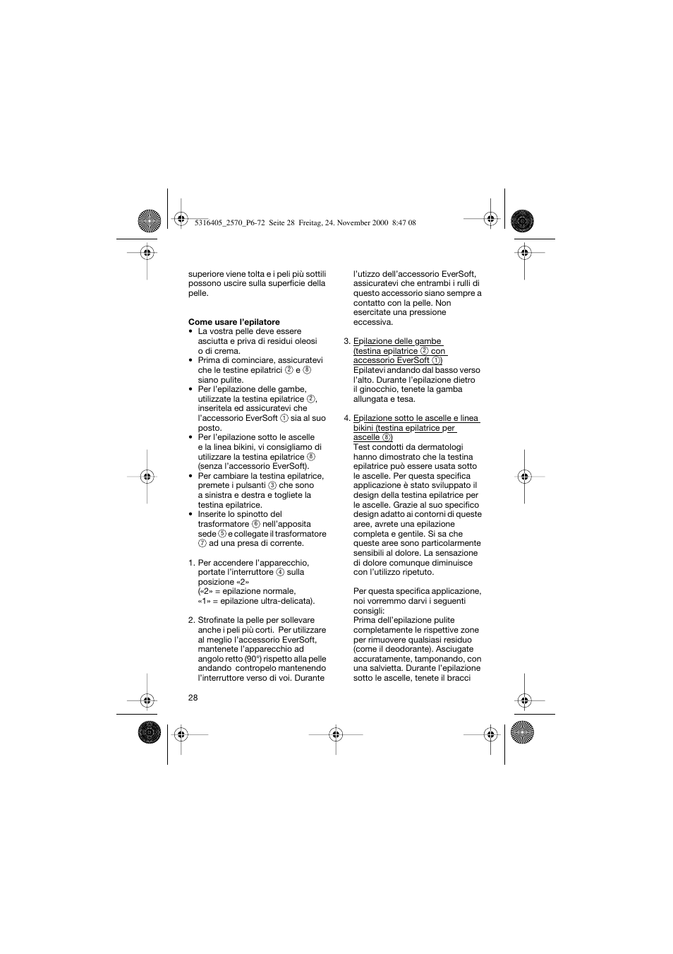 Braun 2550 EverSoft User Manual | Page 27 / 71