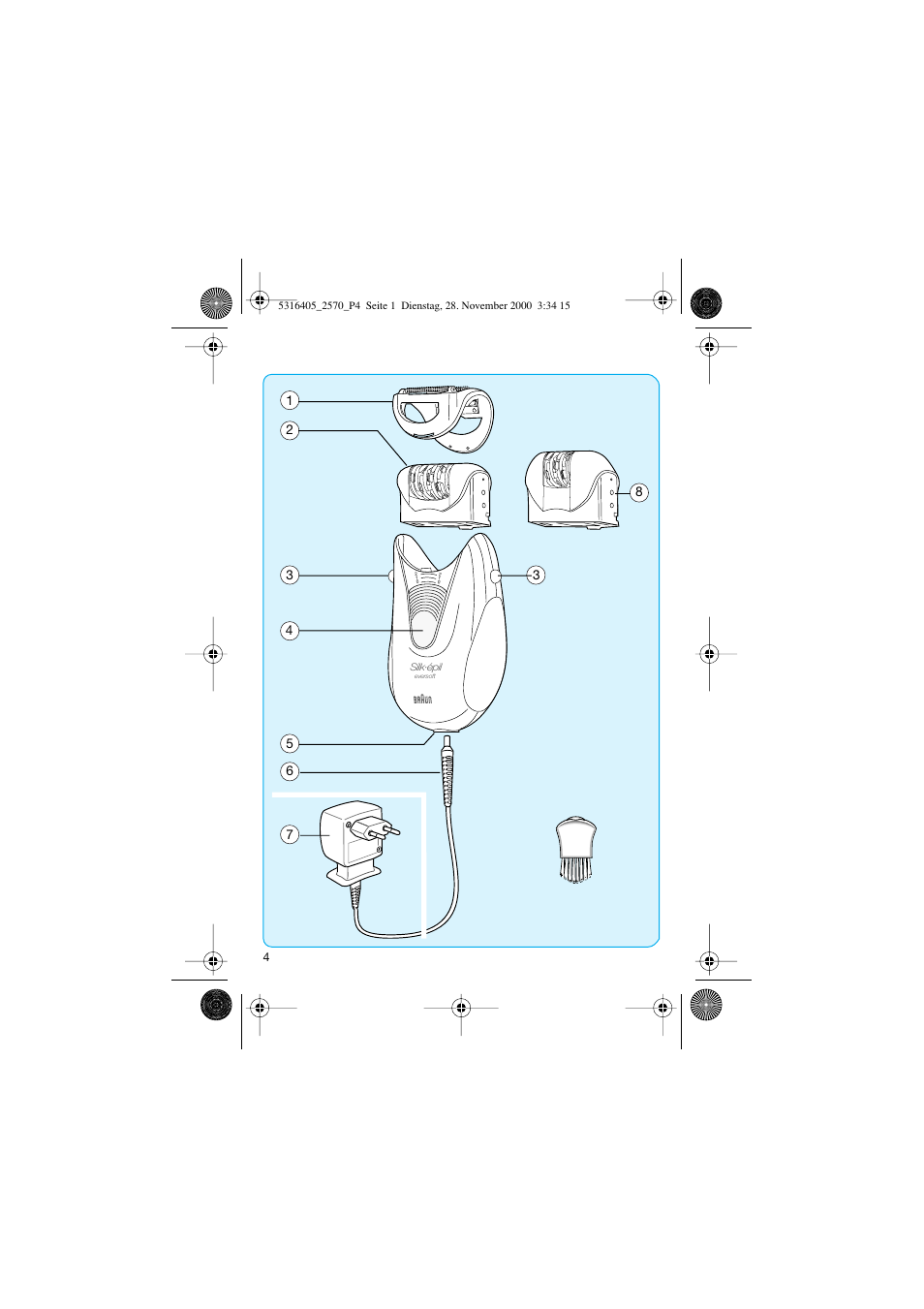 Braun 2550 EverSoft User Manual | Page 3 / 71