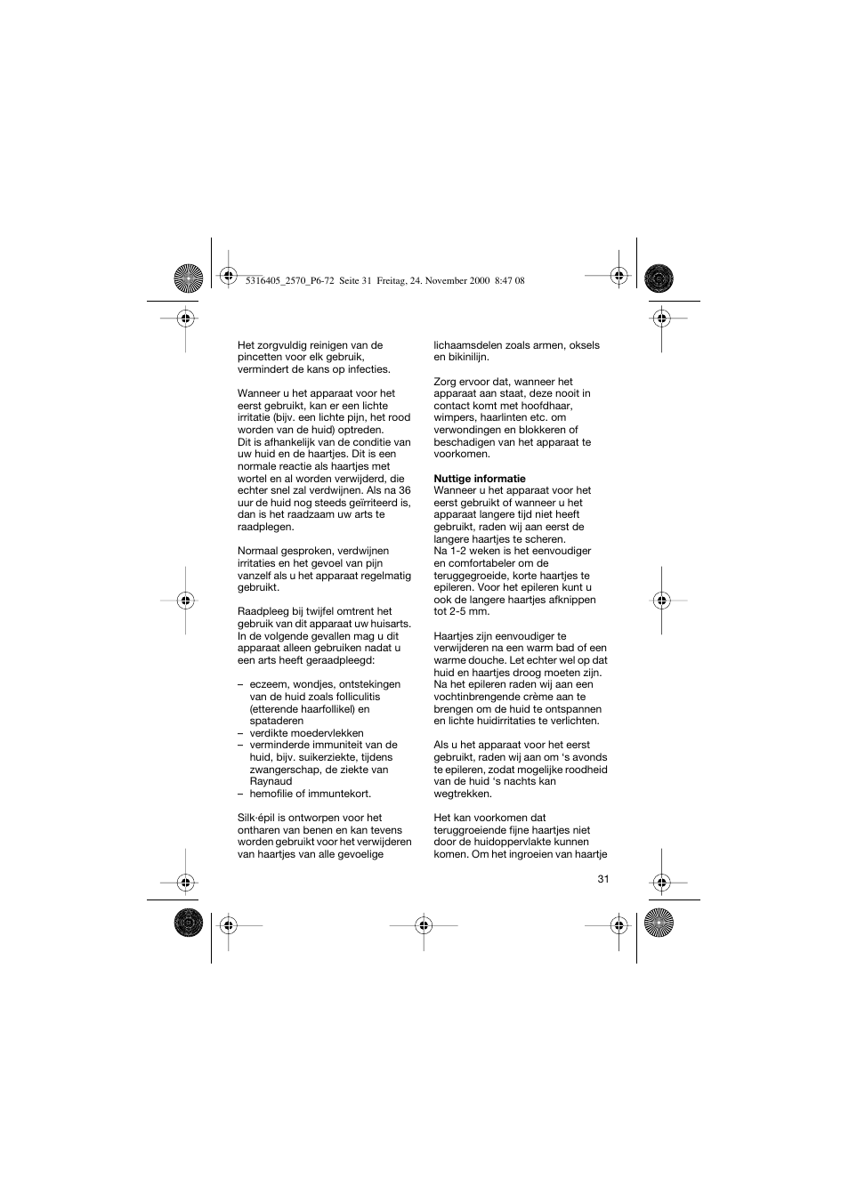 Braun 2550 EverSoft User Manual | Page 30 / 71