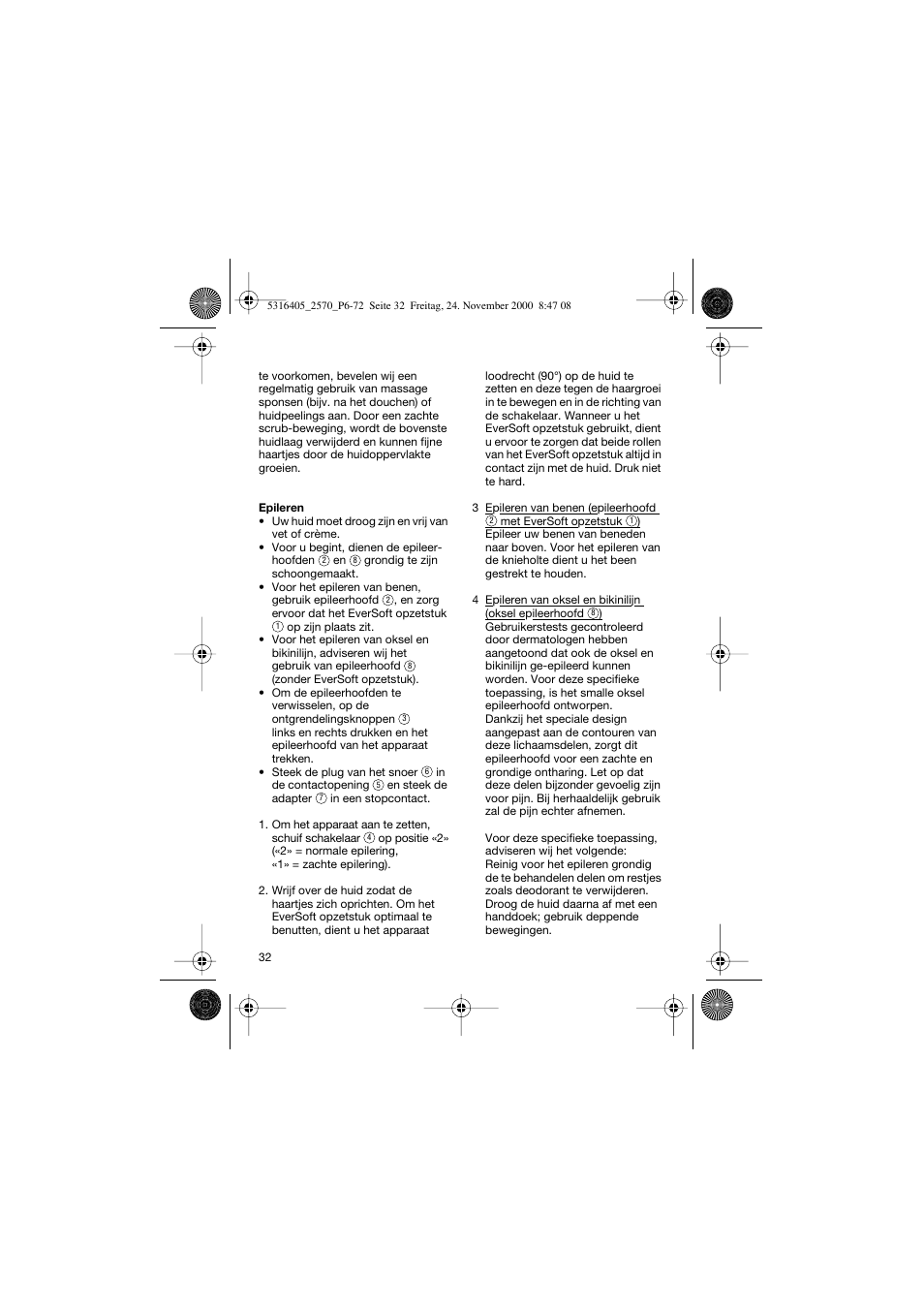 Braun 2550 EverSoft User Manual | Page 31 / 71