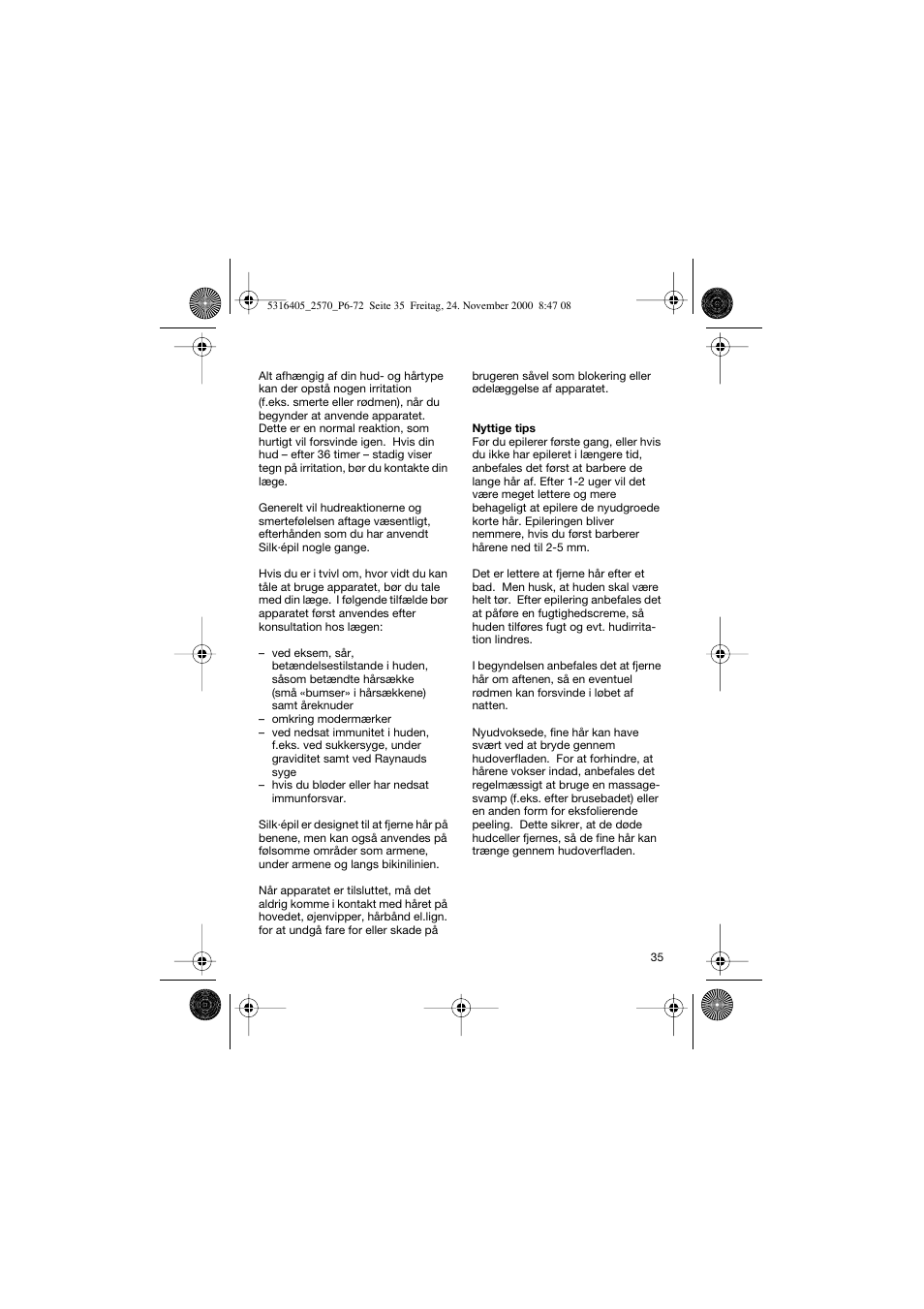 Braun 2550 EverSoft User Manual | Page 34 / 71