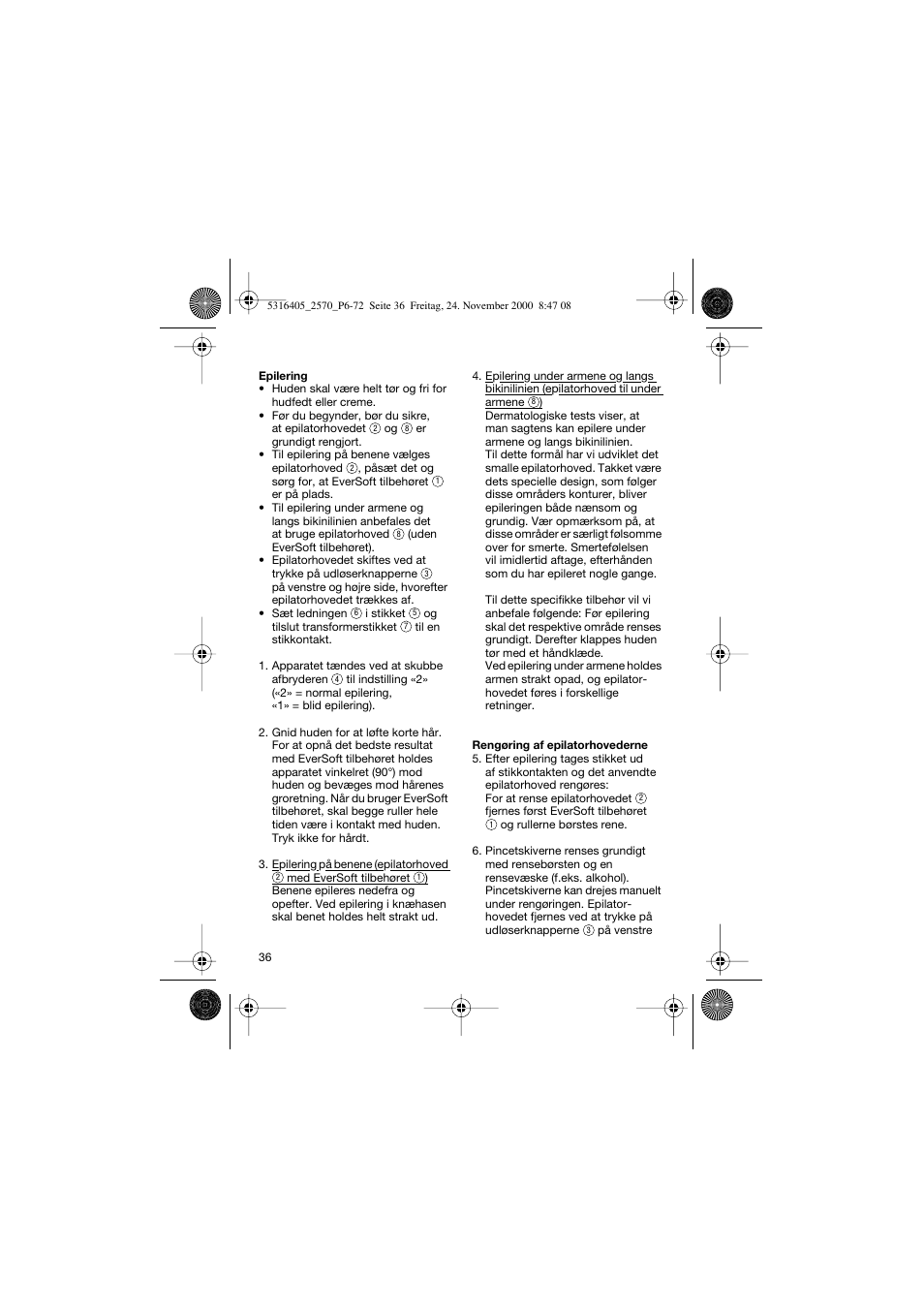 Braun 2550 EverSoft User Manual | Page 35 / 71
