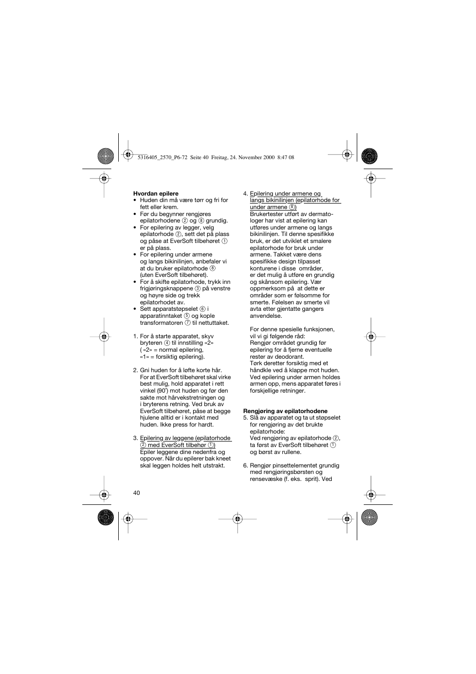 Braun 2550 EverSoft User Manual | Page 39 / 71