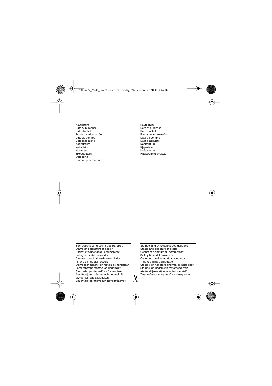 Braun 2550 EverSoft User Manual | Page 71 / 71