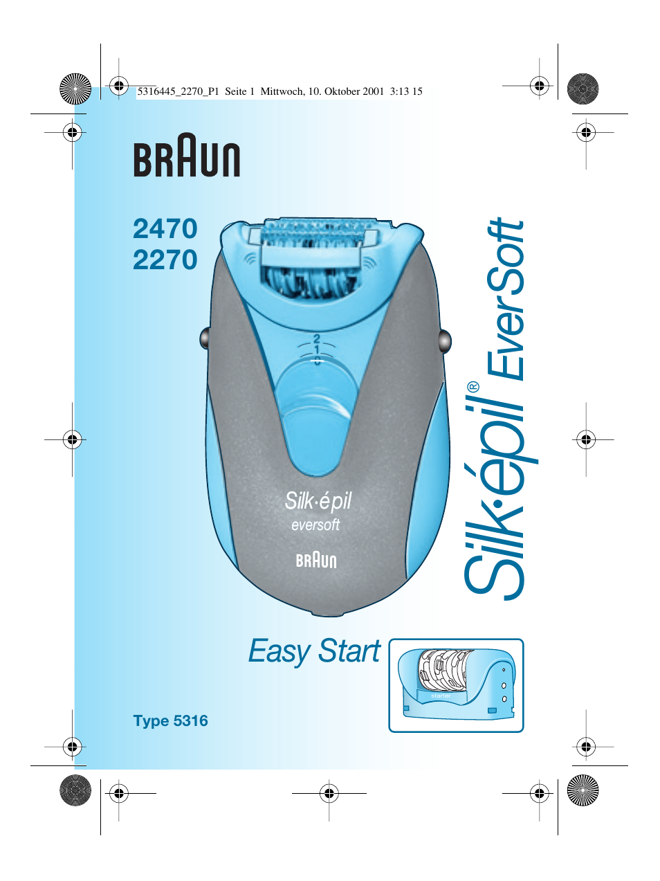 Braun 2270 Silk-épil EverSoft User Manual | 25 pages