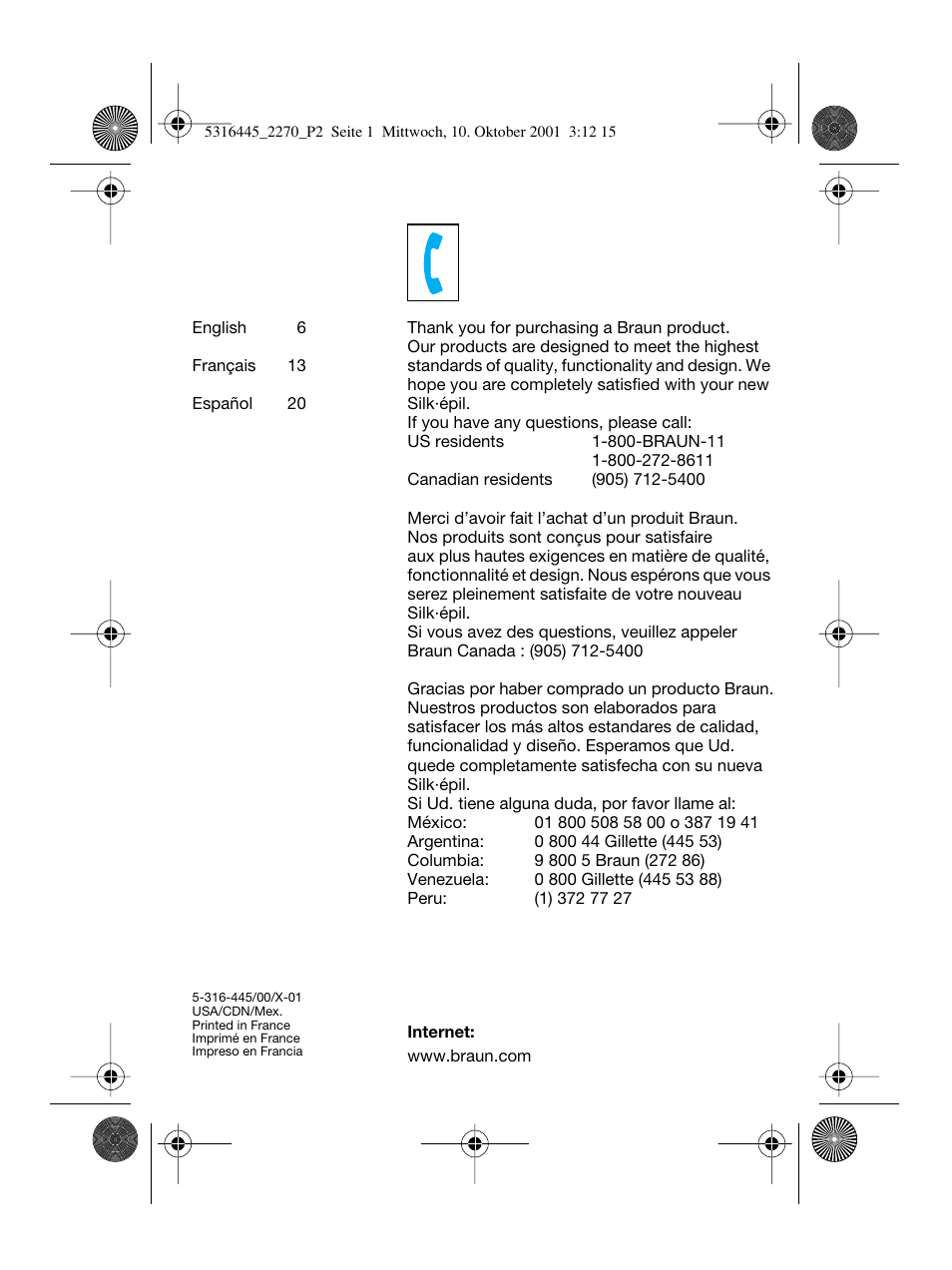 Braun 2270 Silk-épil EverSoft User Manual | Page 2 / 25