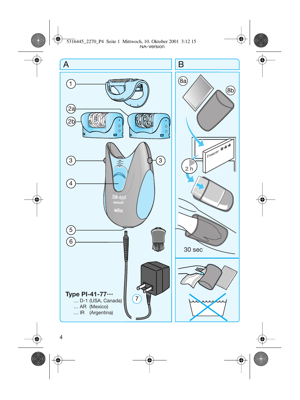 Braun 2270 Silk-épil EverSoft User Manual | Page 3 / 25