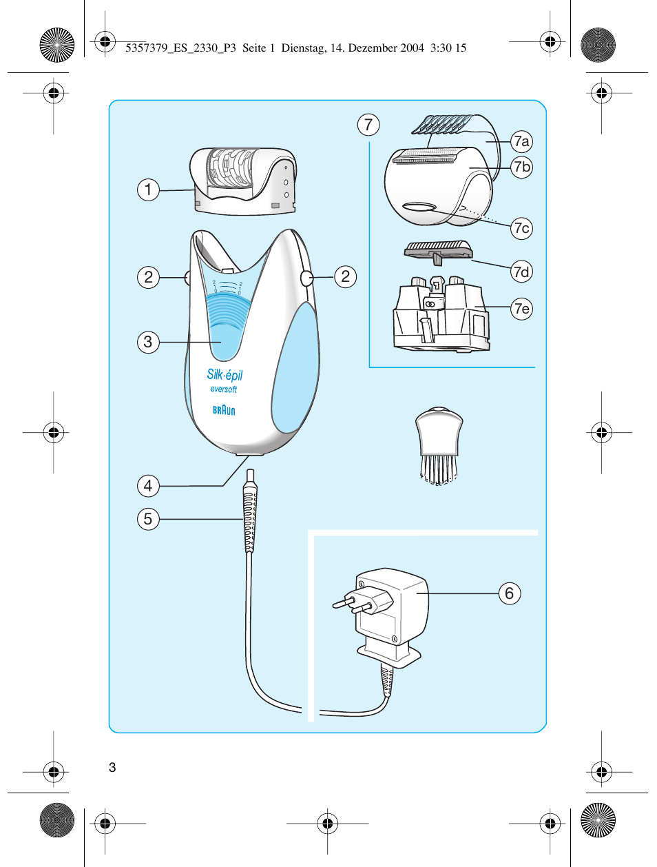 Braun 2330 Silk-épil EverSoft User Manual | Page 3 / 94