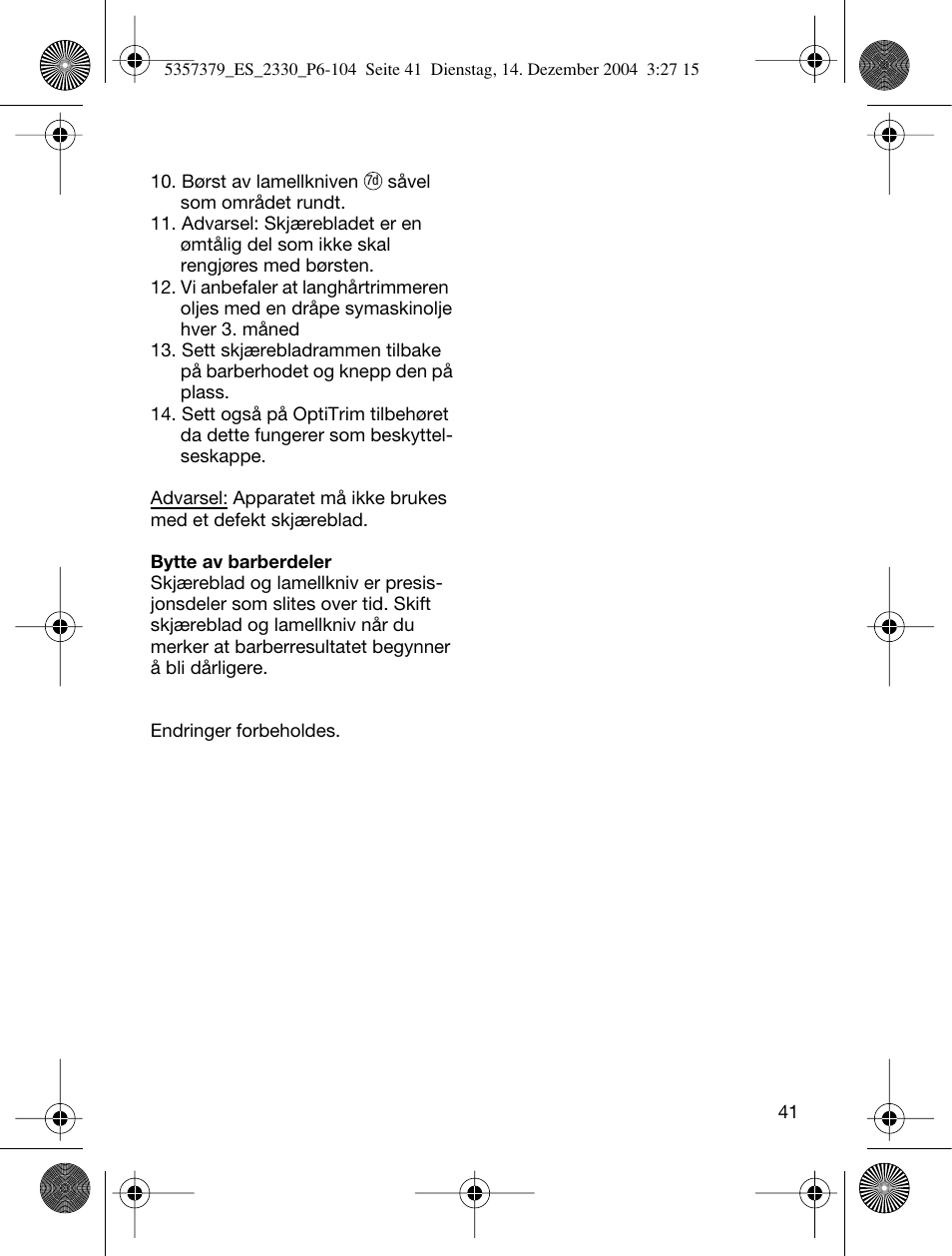 Braun 2330 Silk-épil EverSoft User Manual | Page 41 / 94