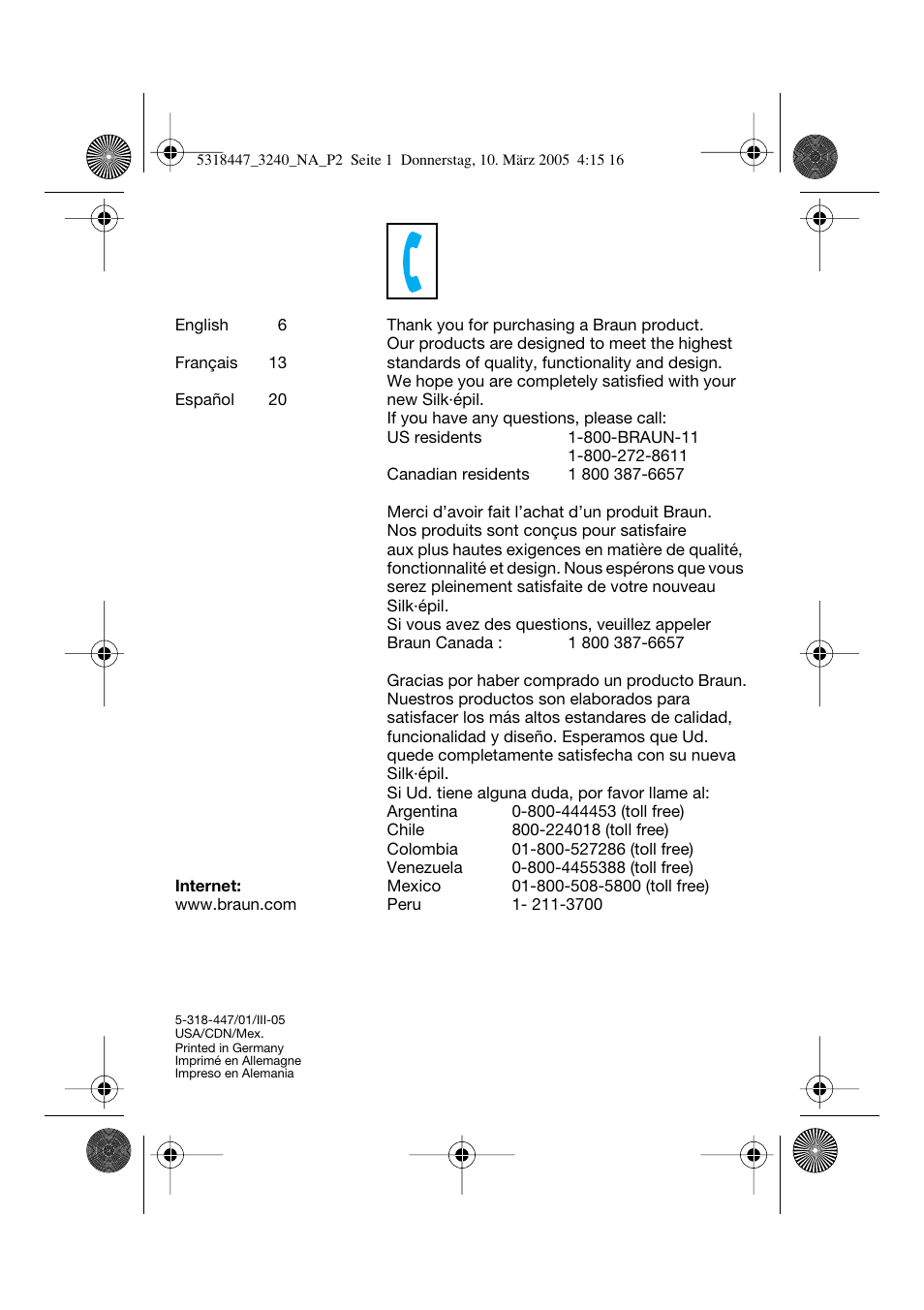 Braun 3240 Silk-épil SoftPerfection Easy Start User Manual | Page 2 / 23