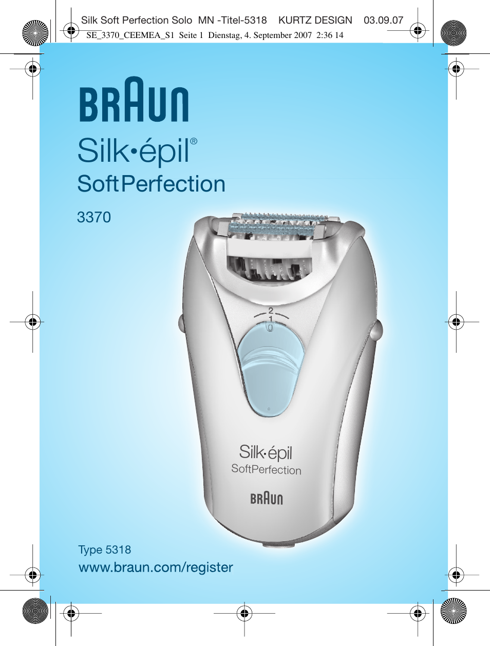 Braun 3370-5318 Silk-épil SoftPerfection User Manual | 65 pages