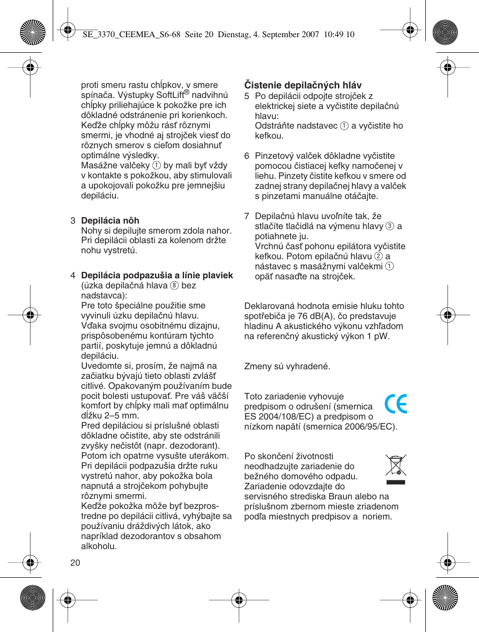 Braun 3370-5318 Silk-épil SoftPerfection User Manual | Page 19 / 65