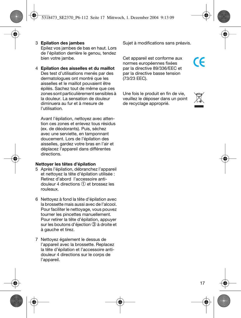 Braun 3270-5319 Silk-épil SoftPerfection Easy Start User Manual | Page 16 / 108
