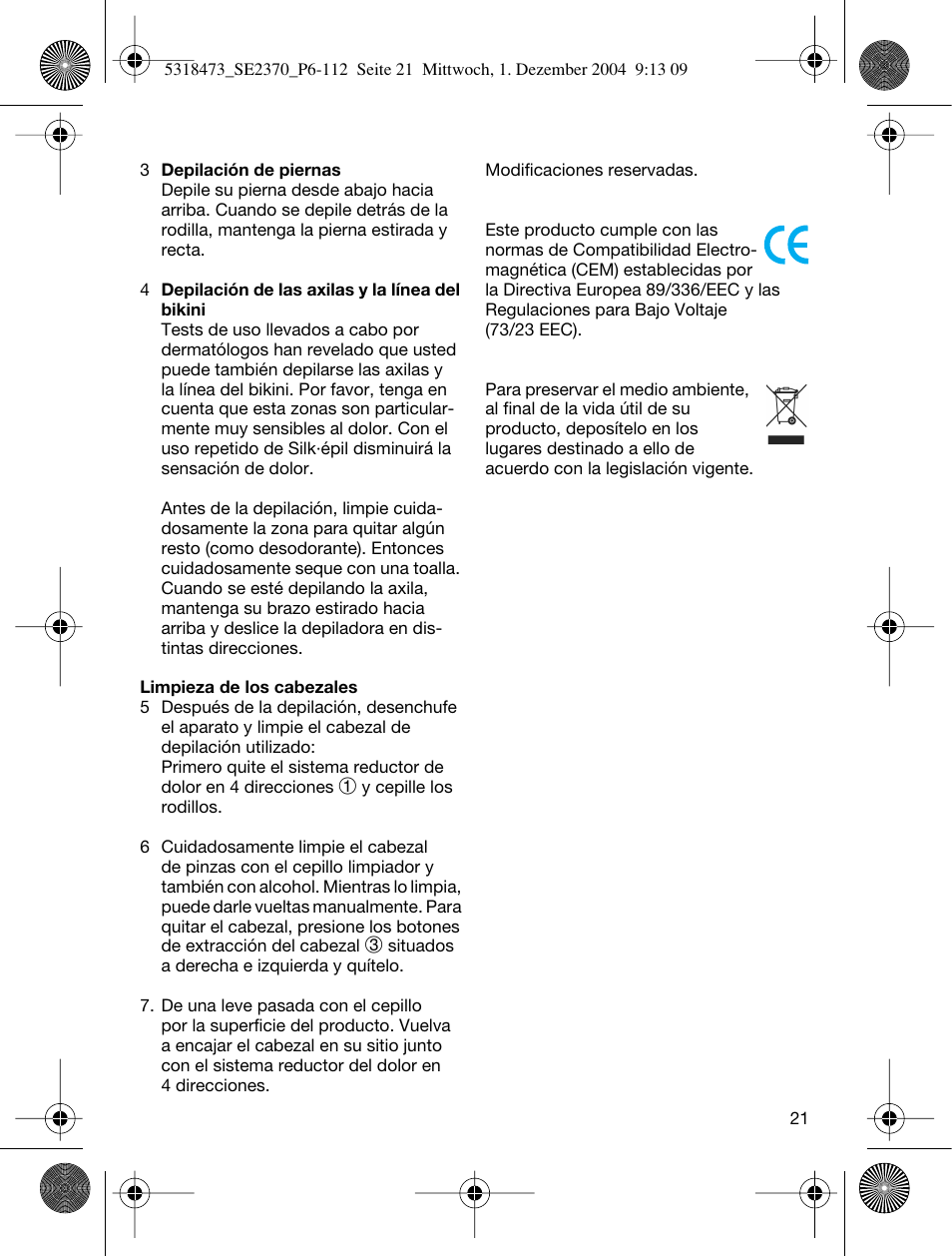 Braun 3270-5319 Silk-épil SoftPerfection Easy Start User Manual | Page 20 / 108