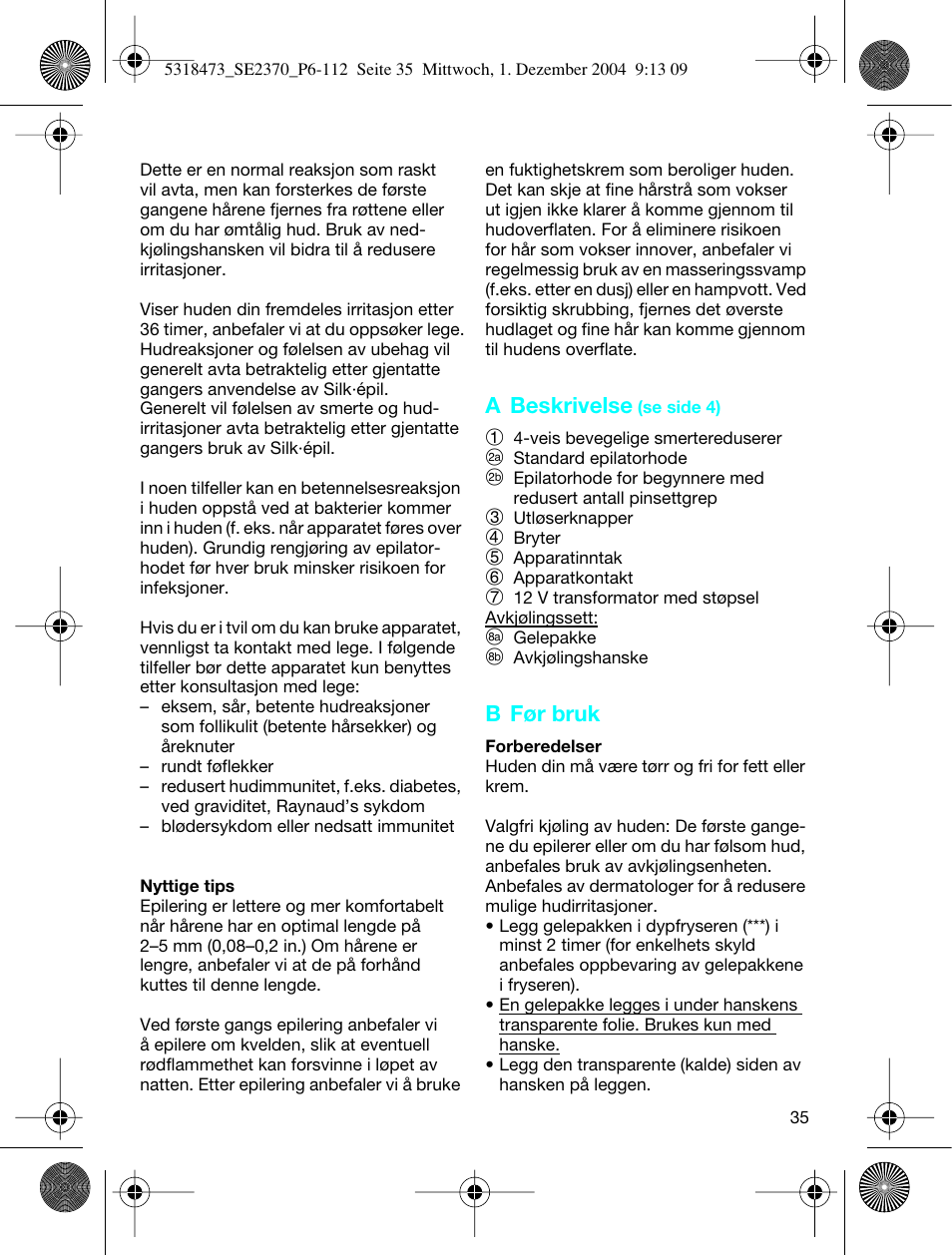 Braun 3270-5319 Silk-épil SoftPerfection Easy Start User Manual | Page 34 / 108