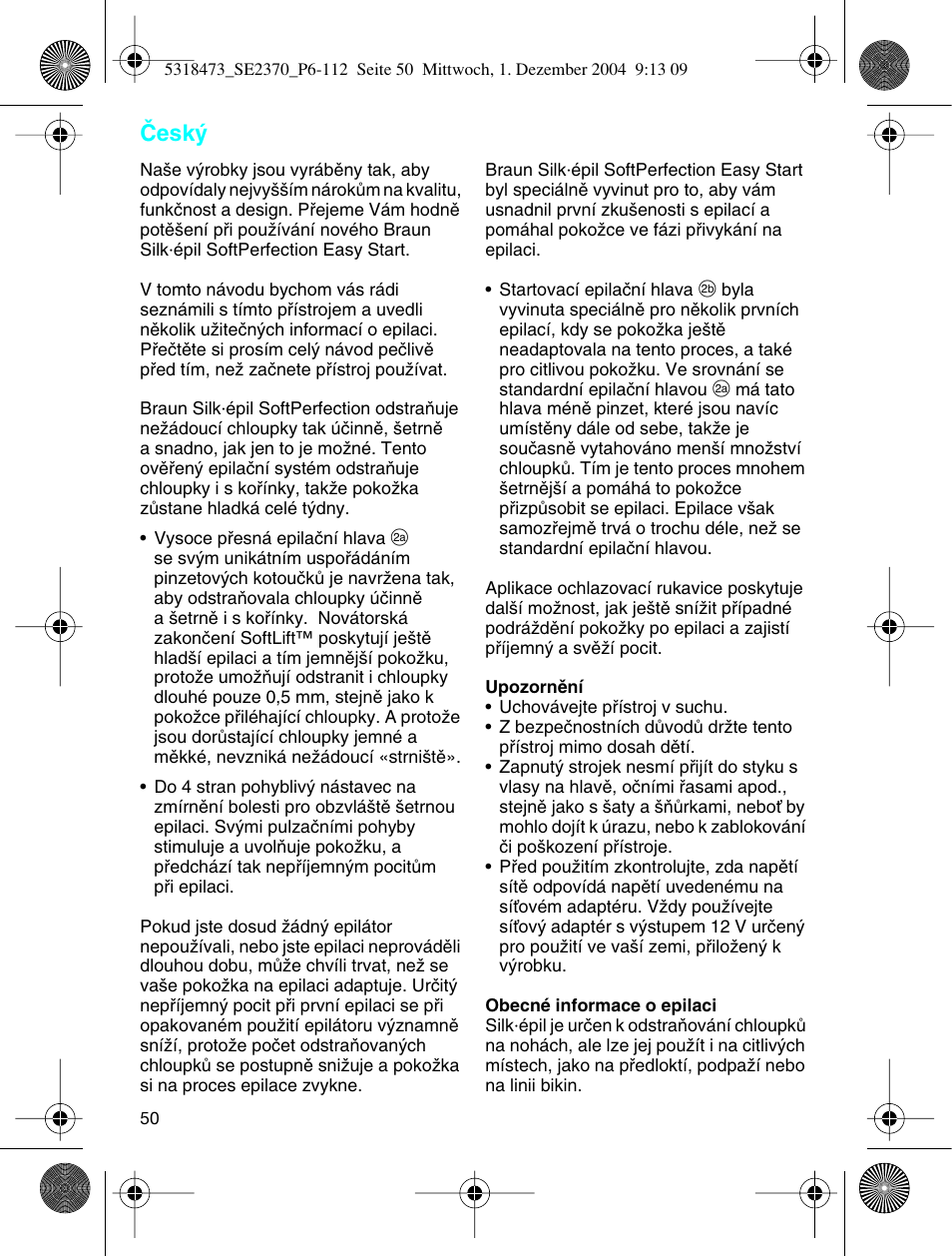 Âesk | Braun 3270-5319 Silk-épil SoftPerfection Easy Start User Manual | Page 49 / 108