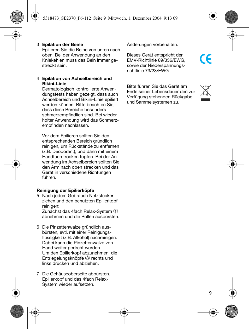 Braun 3270-5319 Silk-épil SoftPerfection Easy Start User Manual | Page 8 / 108