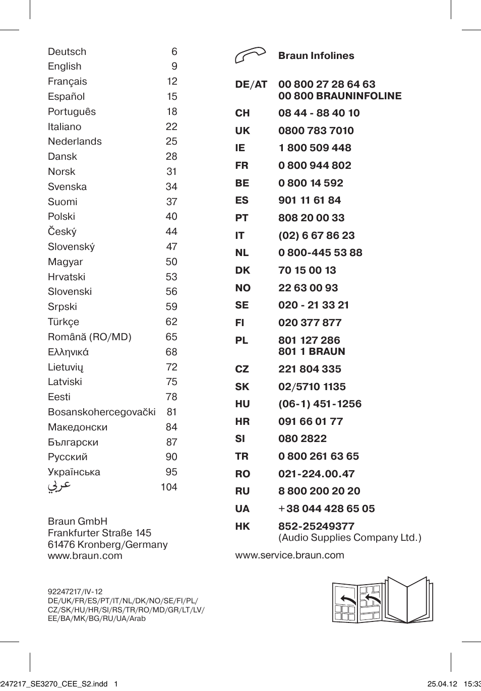 92247217_se3270_cee_s2 | Braun 3270-5320 Silk-épil 3 User Manual | Page 2 / 104