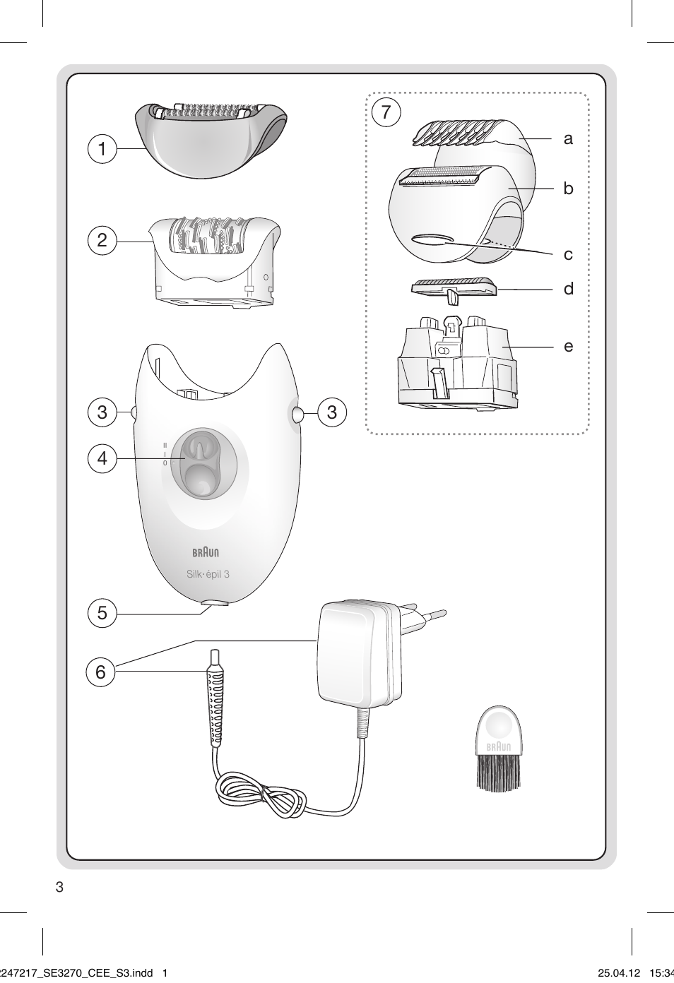 92247217_se3270_cee_s3, Ab d e c | Braun 3270-5320 Silk-épil 3 User Manual | Page 3 / 104