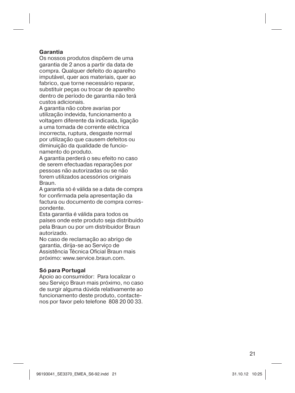 Braun 3170 Silk-épil 3 User Manual | Page 20 / 90