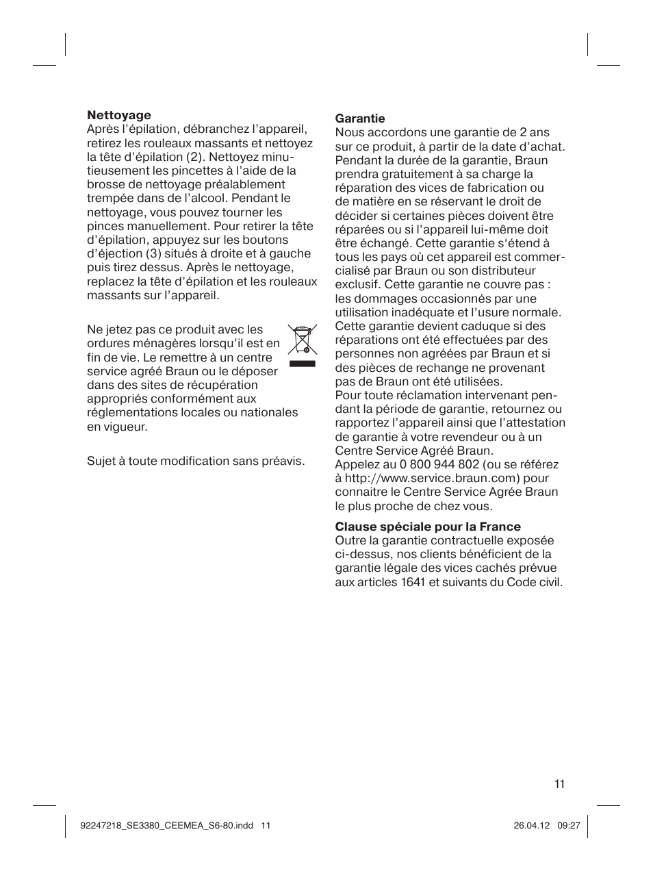 Braun 3380-5320 Silk-épil 3 User Manual | Page 10 / 76