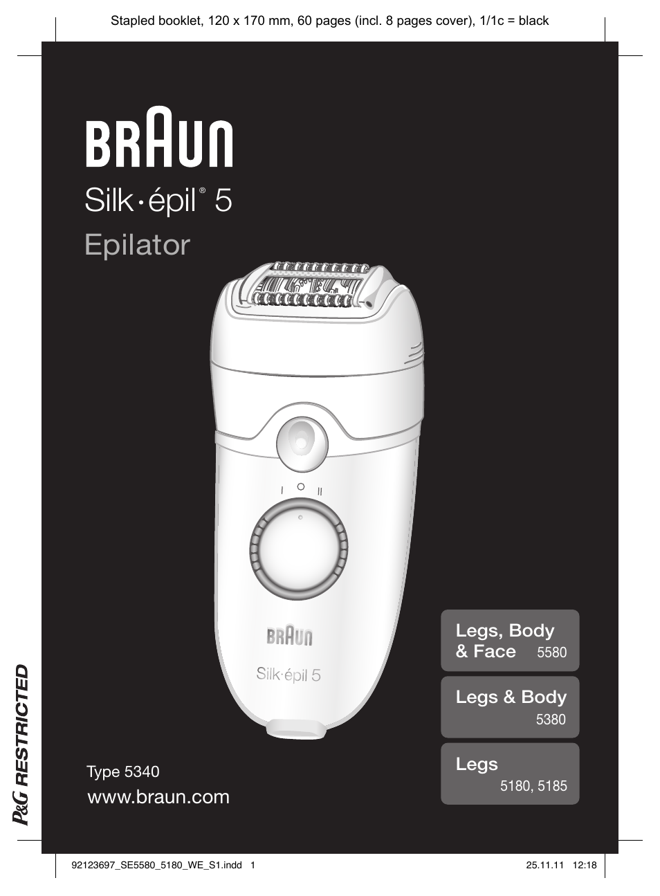 Braun 5185-5340 Silk-épil 5 User Manual | 56 pages