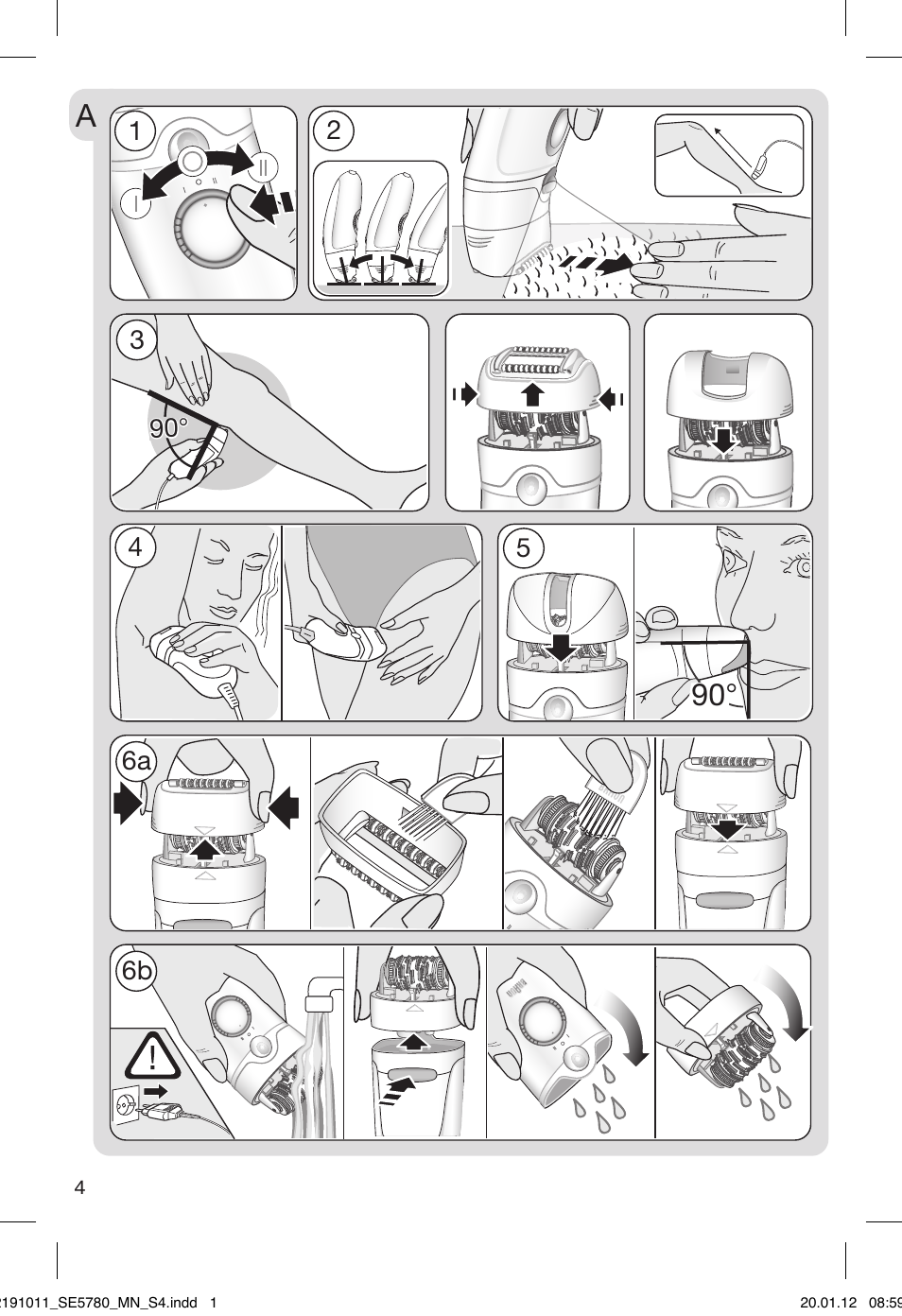92191011_se5780_mn_s4, 6b 4 | Braun 5780 Silk-épil 5 User Manual | Page 4 / 86