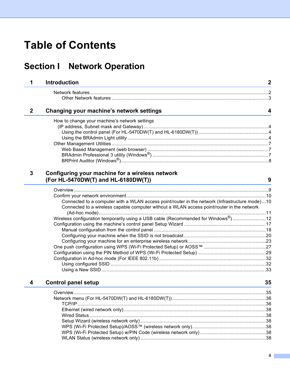 Brother HL 5450DN User Manual | Page 3 / 120