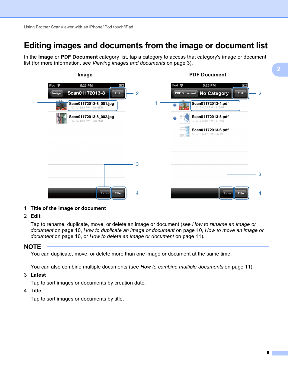 Brother ScanViewer (Guide for iOS/OS X) User Manual | Page 12 / 35