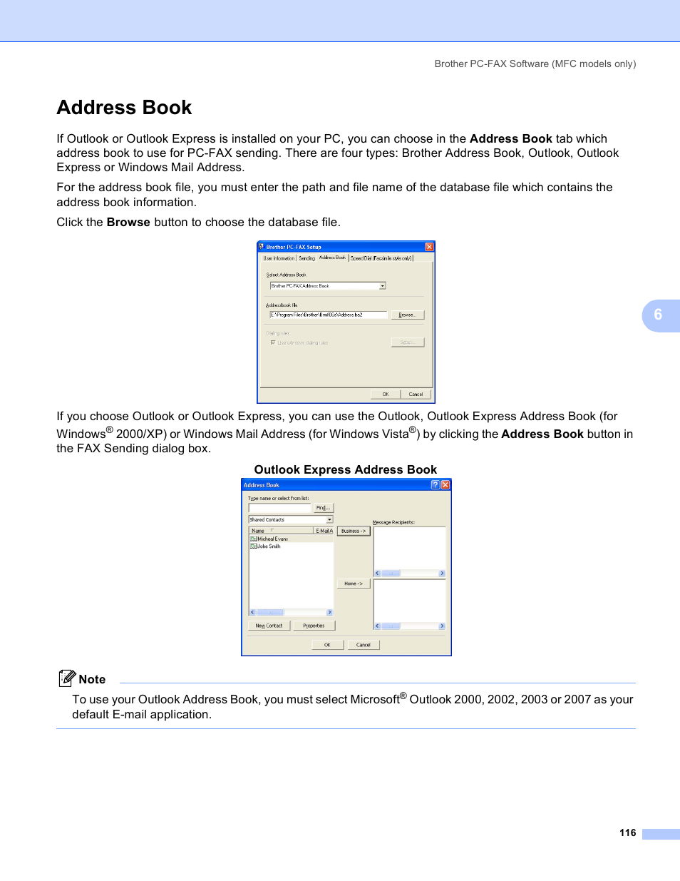 Address book | Brother DCP 9040CN User Manual | Page 124 / 225