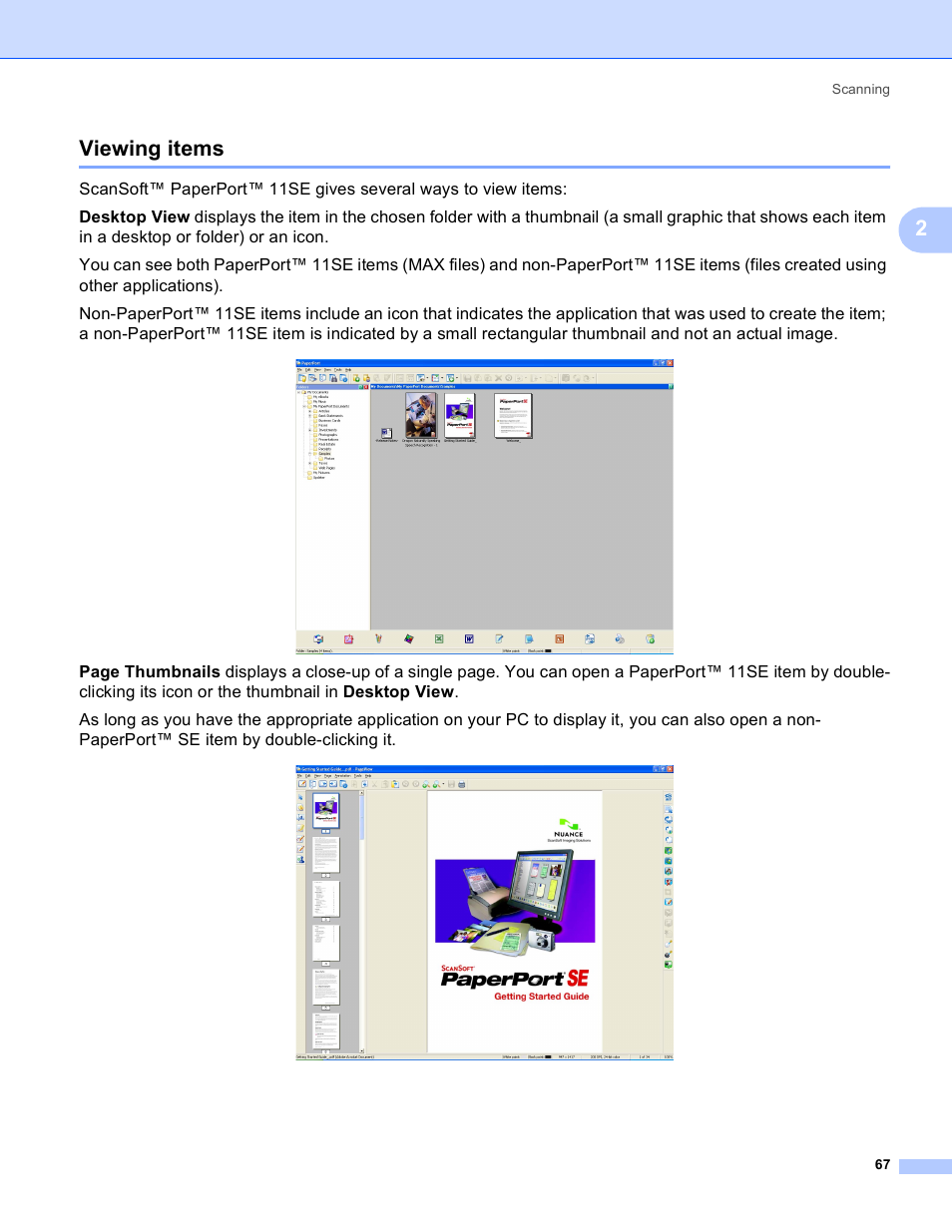 Viewing items, 2viewing items | Brother DCP 9040CN User Manual | Page 75 / 225