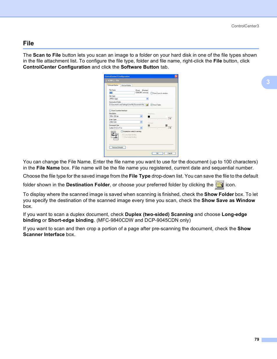 File, 3file | Brother DCP 9040CN User Manual | Page 87 / 225