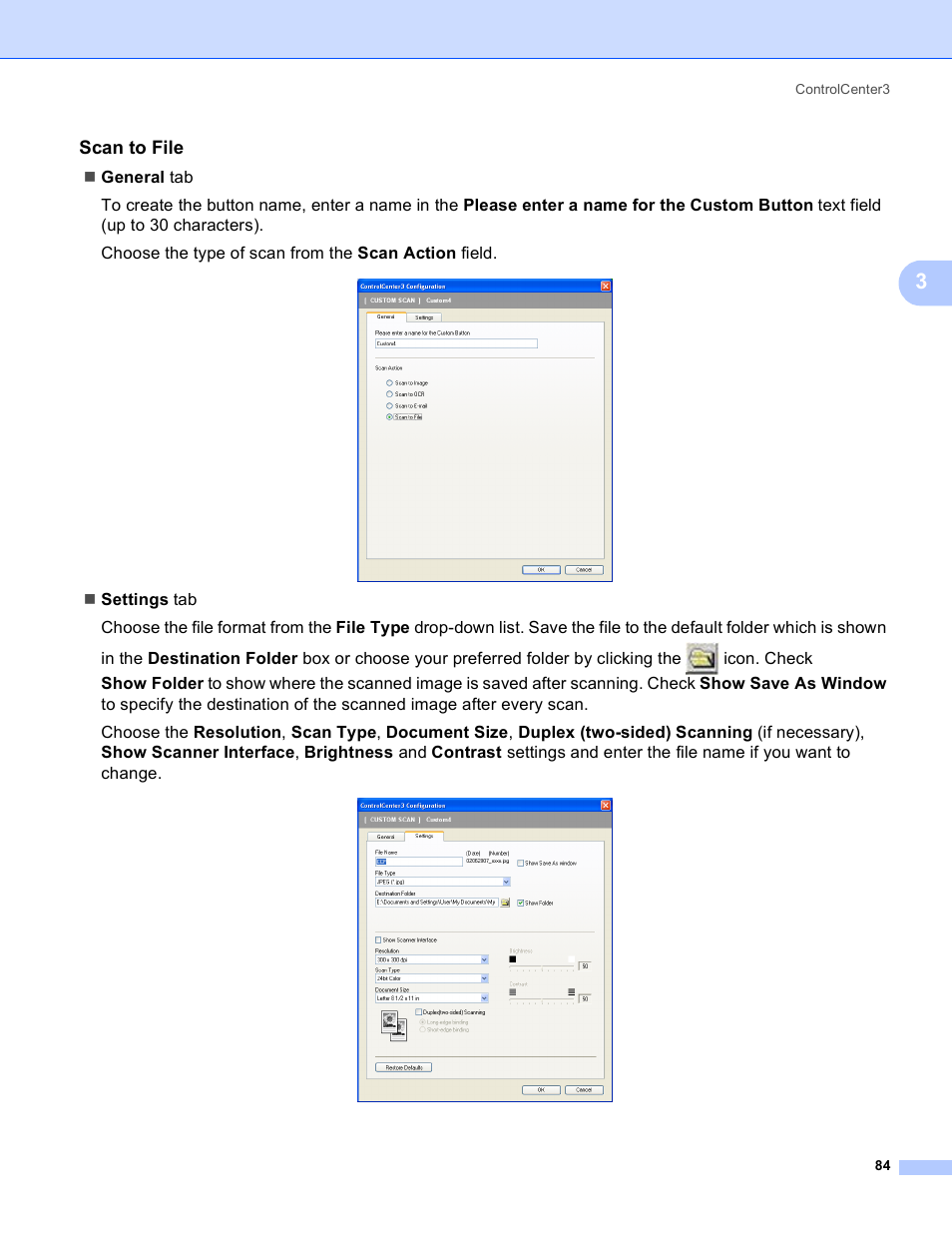 Scan to file | Brother DCP 9040CN User Manual | Page 92 / 225