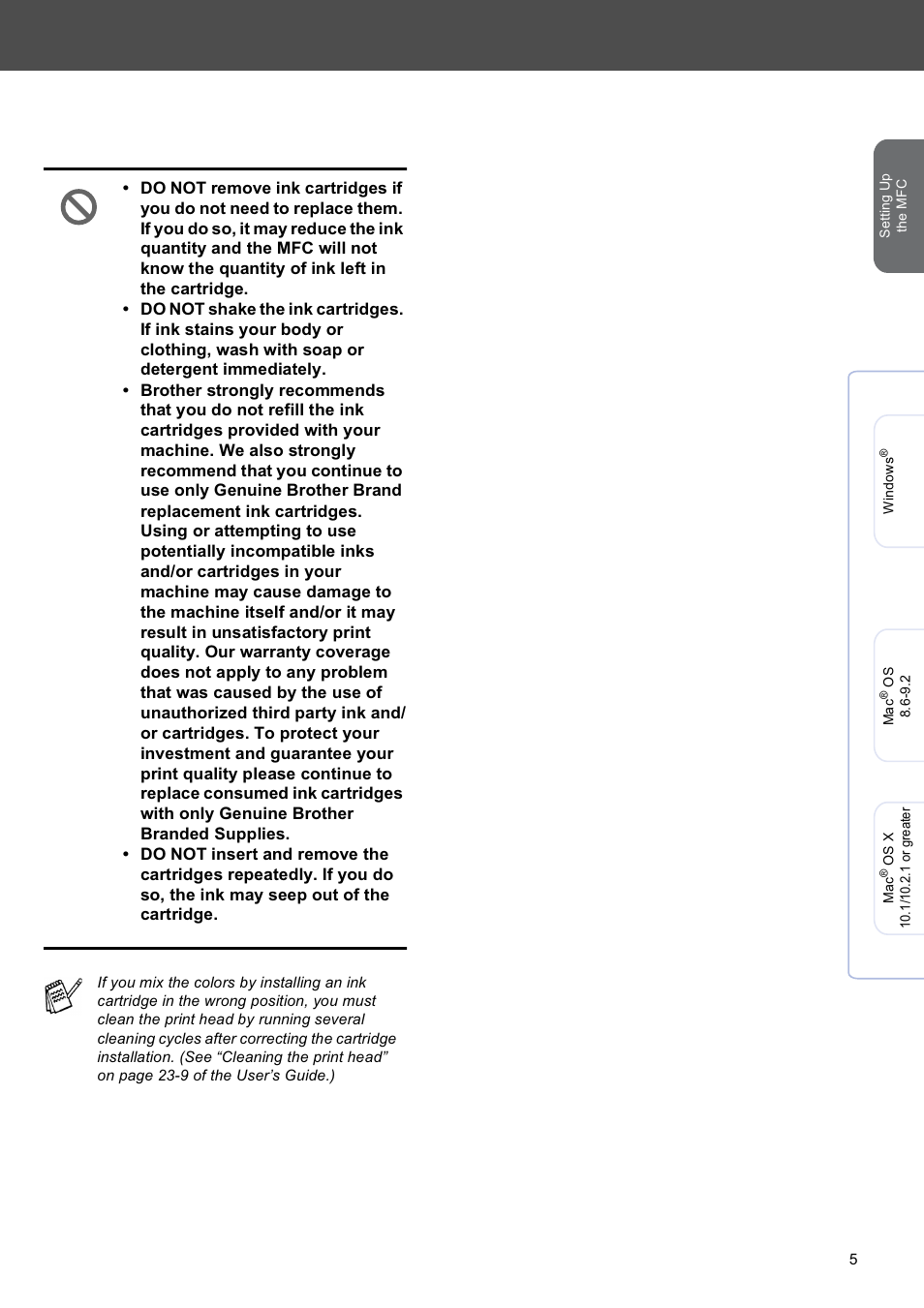 Brother MFC-4820C User Manual | Page 7 / 28