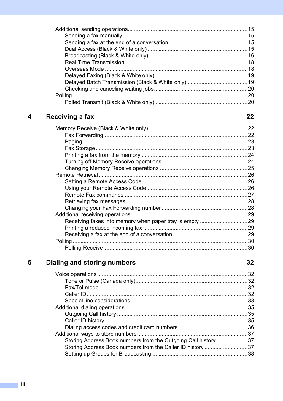 Brother MFC-J6720DW User Manual | Page 4 / 101