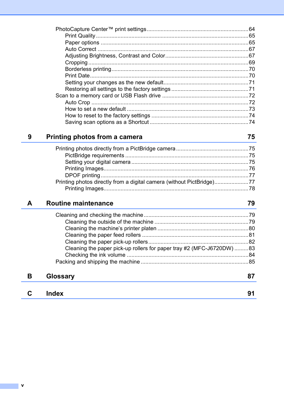 Brother MFC-J6720DW User Manual | Page 6 / 101