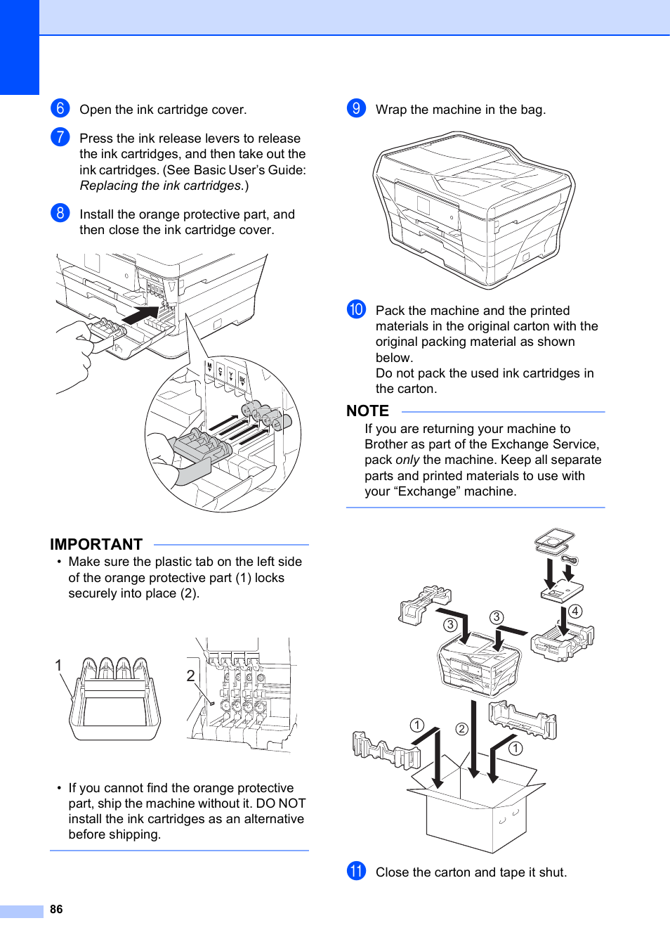 Important | Brother MFC-J6720DW User Manual | Page 92 / 101