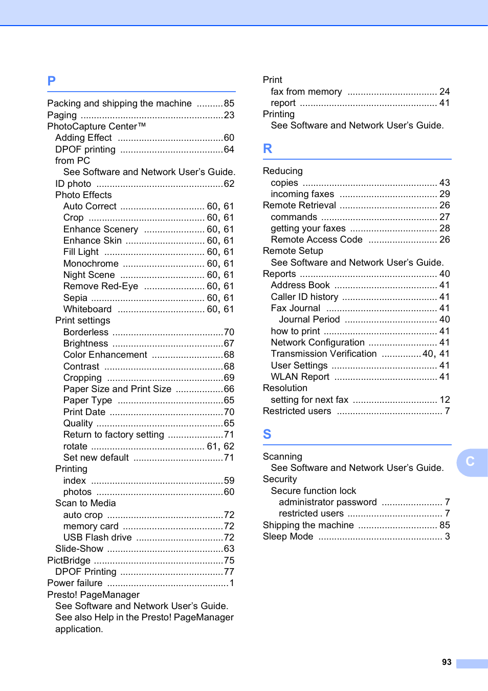 Brother MFC-J6720DW User Manual | Page 99 / 101