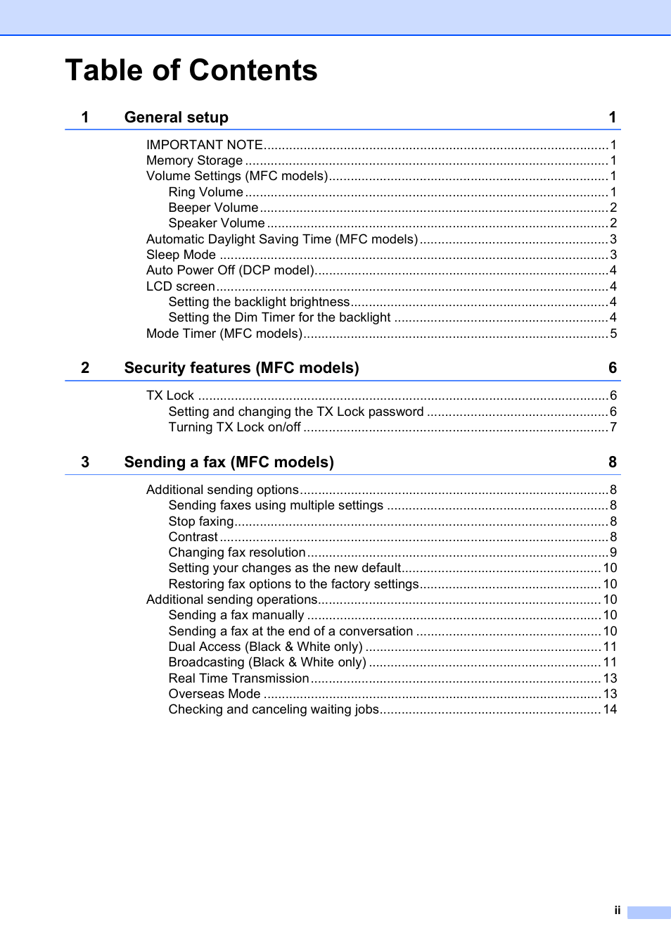 Brother MFC-J470DW User Manual | Page 3 / 57