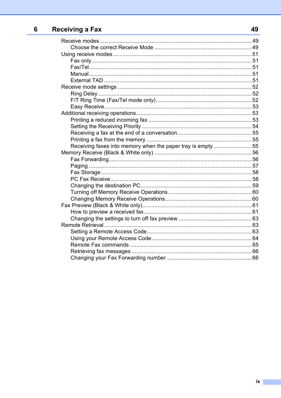 Brother MFC-5890CN User Manual | Page 11 / 247