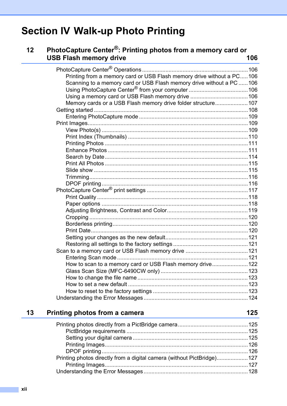 Brother MFC-5890CN User Manual | Page 14 / 247