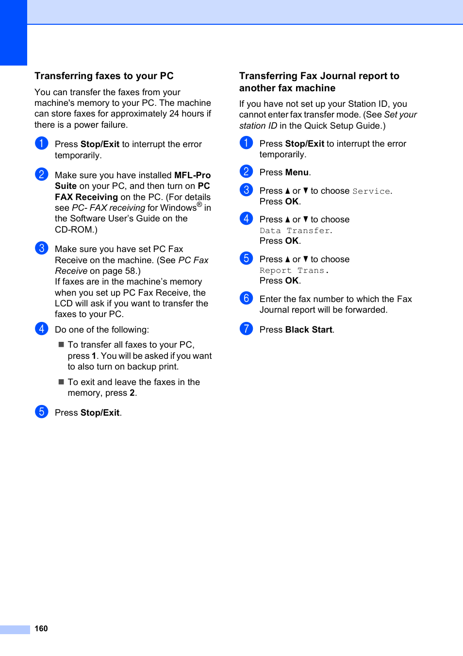 Transferring faxes to your pc | Brother MFC-5890CN User Manual | Page 176 / 247