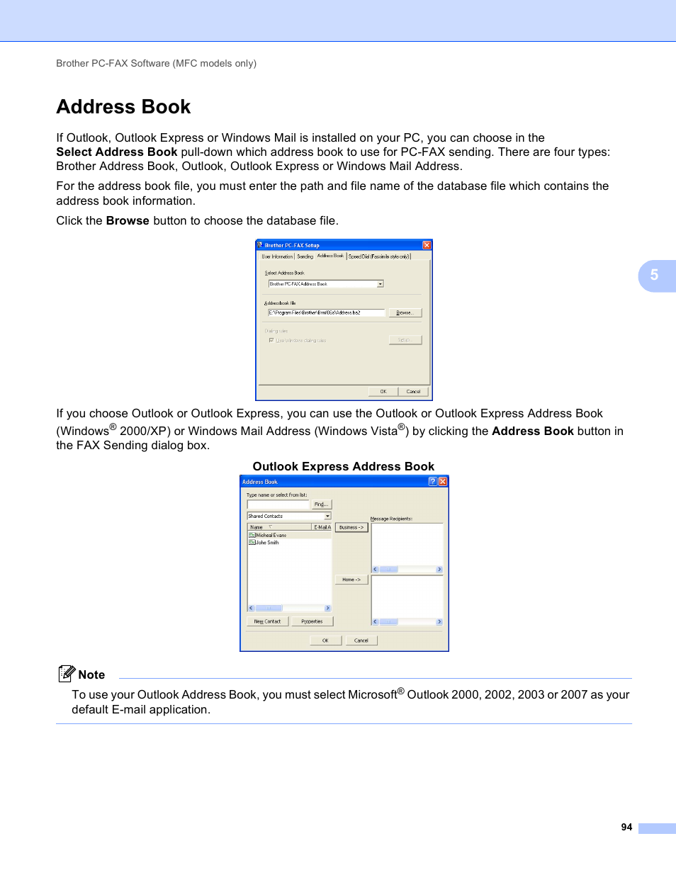 Address book | Brother MFC-495CW User Manual | Page 101 / 198